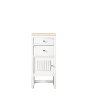 Load image into Gallery viewer, Athens 15&quot; Cabinet w/ Drawers &amp; Door, Glossy White w/ 3 CM Eternal Marfil Top James Martin Vanities